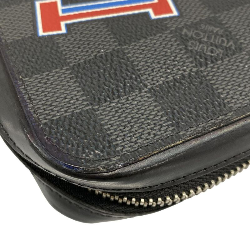 Louis Vuitton Long Wallet LV League Collection Zippy XL N64441 Damier Graphite