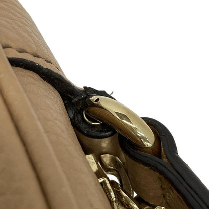 Gucci Shoulder Bag Soho 308364 Beige Tassel Leather
