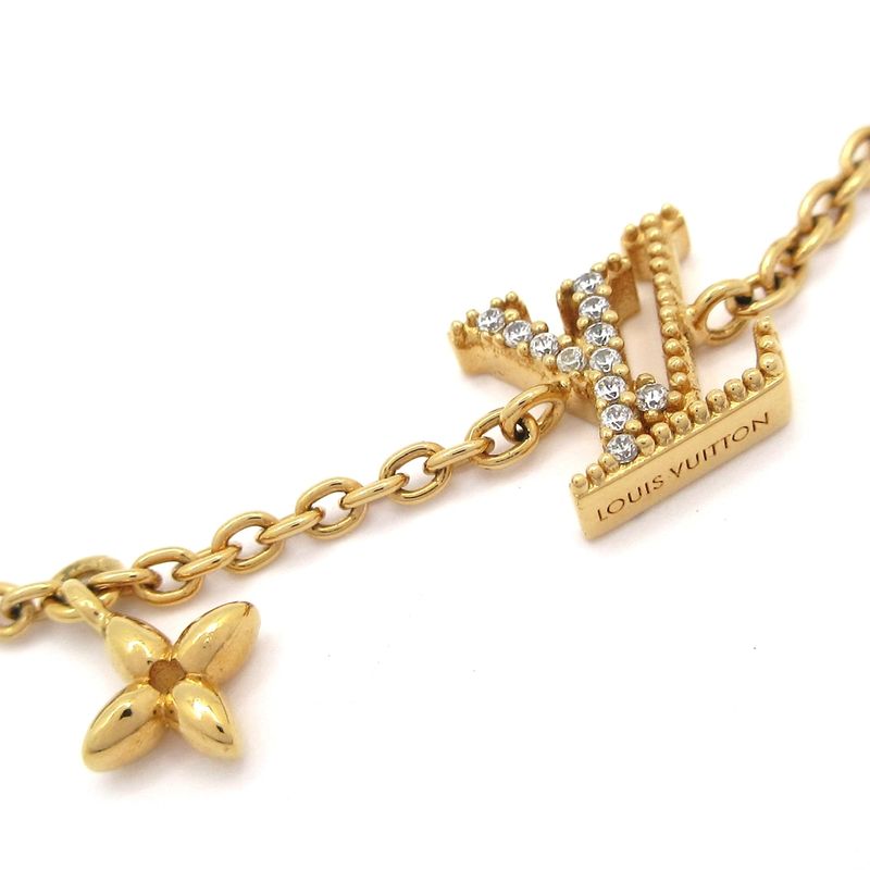 Louis Vuitton Bracelet LV Iconic M00587 Gold X Clear