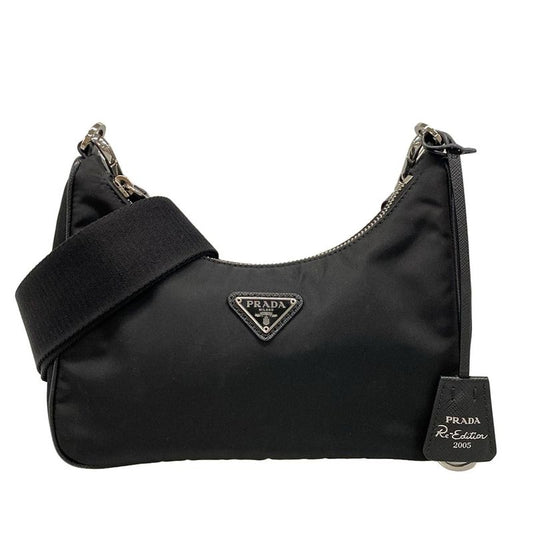 Prada Shoulder Bag Re-edition 2005 Re-nylon Bag 1bh204 Black Mini Bag