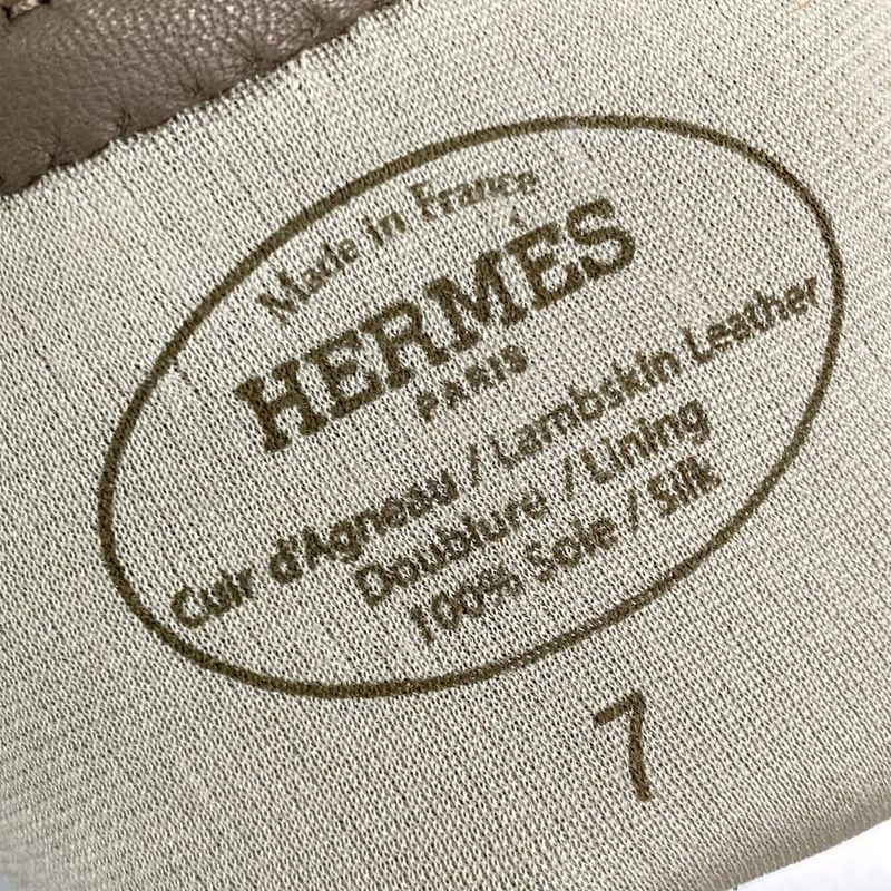 Hermes Gloves Women's Soya Etoupe Kelly Hardware Gold Hardware Lambskin
