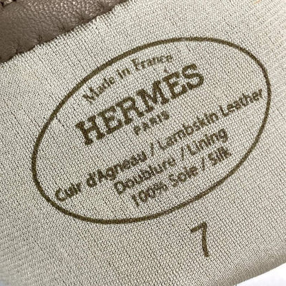 Hermes Gloves Women's Soya Etoupe Kelly Hardware Gold Hardware Lambskin