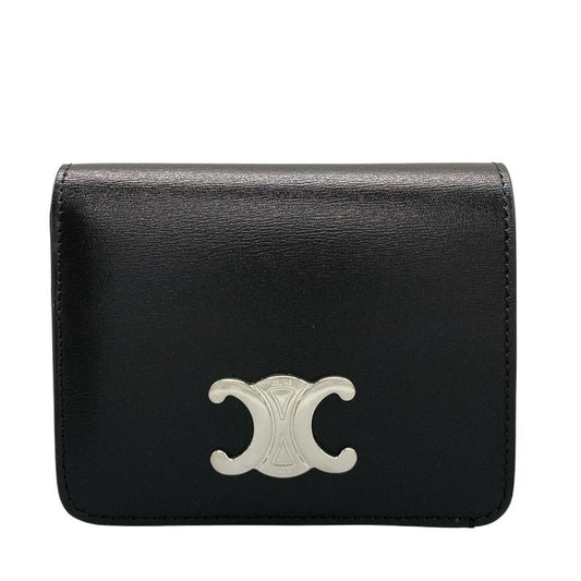 Celine Bifold Wallet Triomphe Compact Wallet 10k623dpv.38di Black