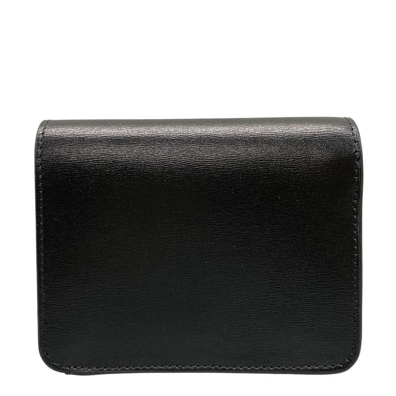 Celine Bifold Wallet Triomphe Compact Wallet 10k623dpv.38di Black