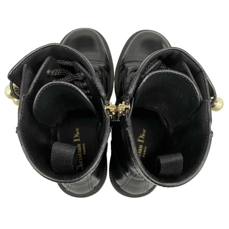 Dior Christian Dior Short Boots 36 1 2 D Women's D-strike Short Boots Black