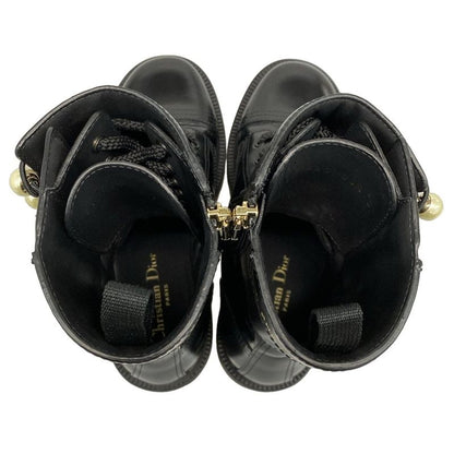 Dior Christian Dior Short Boots 36 1 2 D Women's D-strike Short Boots Black