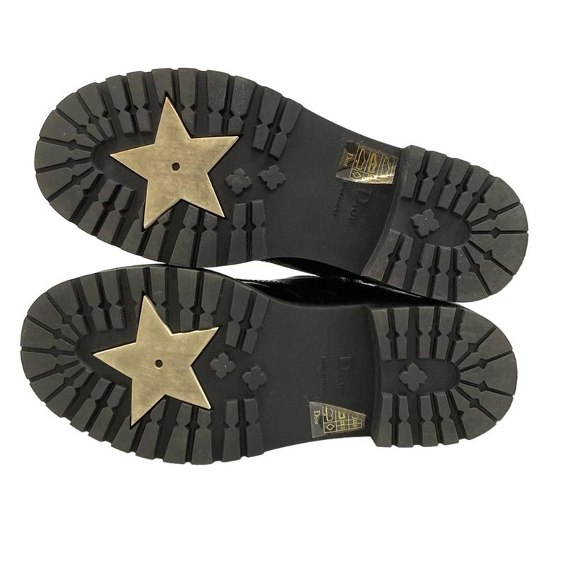 Dior Christian Dior Short Boots 36 1 2 D Women's D-strike Short Boots Black