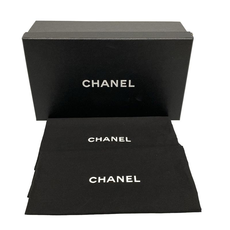 Chanel Flat Shoes 35 C Women's Ballerina G38986 Black Camellia Gold Hardware