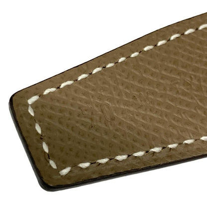 Hermes Belt 70 H Belt Black X Etoupe X Gold Reversible Gold Hardware