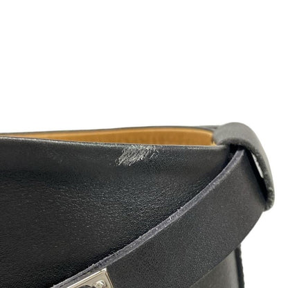 Hermes Long Boots 36 Women's Jumping Black Kelly Buckle Silver Hardware Leather