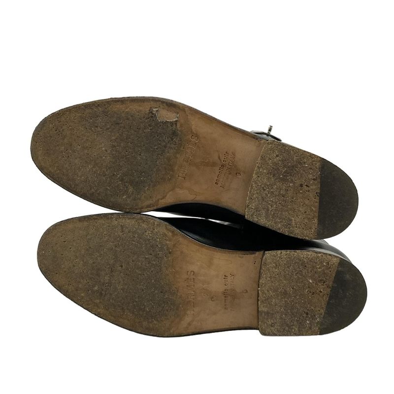 Hermes Long Boots 36 Women's Jumping Black Kelly Buckle Silver Hardware Leather