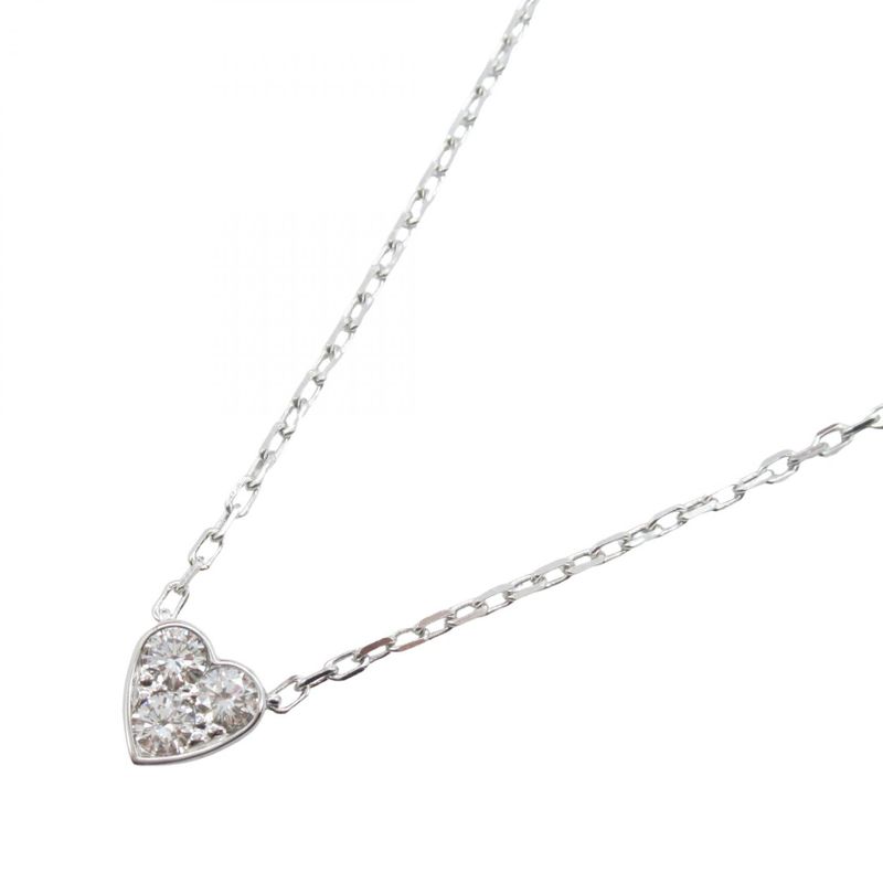 Cartier Necklace Mini Heart Of Diamond Neck Circumference 38 40cm (15.75in) 18K