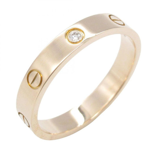 Cartier Ring ・ring Mini Lab Ring 1PD B4050700 18K Pink Gold (pink Gold) Diamond
