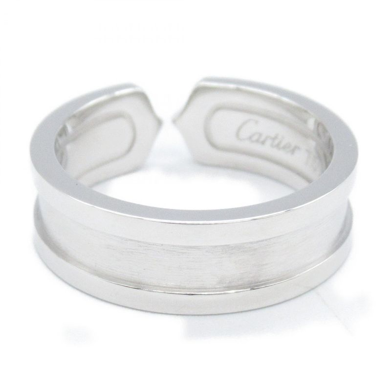 Cartier Ring C2 Ring 18K White Gold (white Gold) C2 Ring Unisex Used A