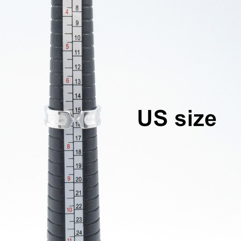 Cartier Ring C2 Ring 18K White Gold (white Gold) C2 Ring Unisex Used A