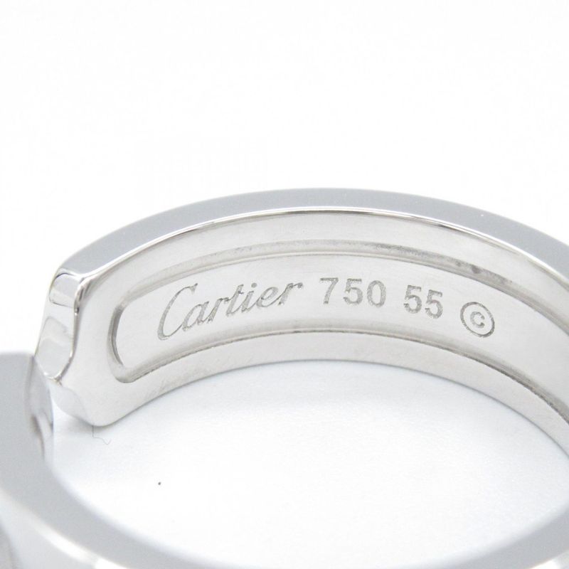 Cartier Ring C2 Ring 18K White Gold (white Gold) C2 Ring Unisex Used A