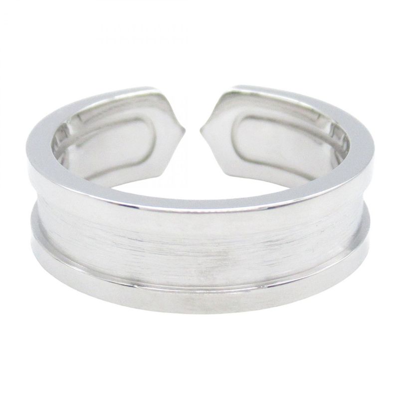 Cartier Ring C2 Ring 18K White Gold (white Gold) C2 Ring Unisex Used A