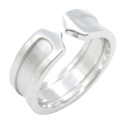 Cartier Ring C2 Ring 18K White Gold (white Gold) C2 Ring Unisex Used A