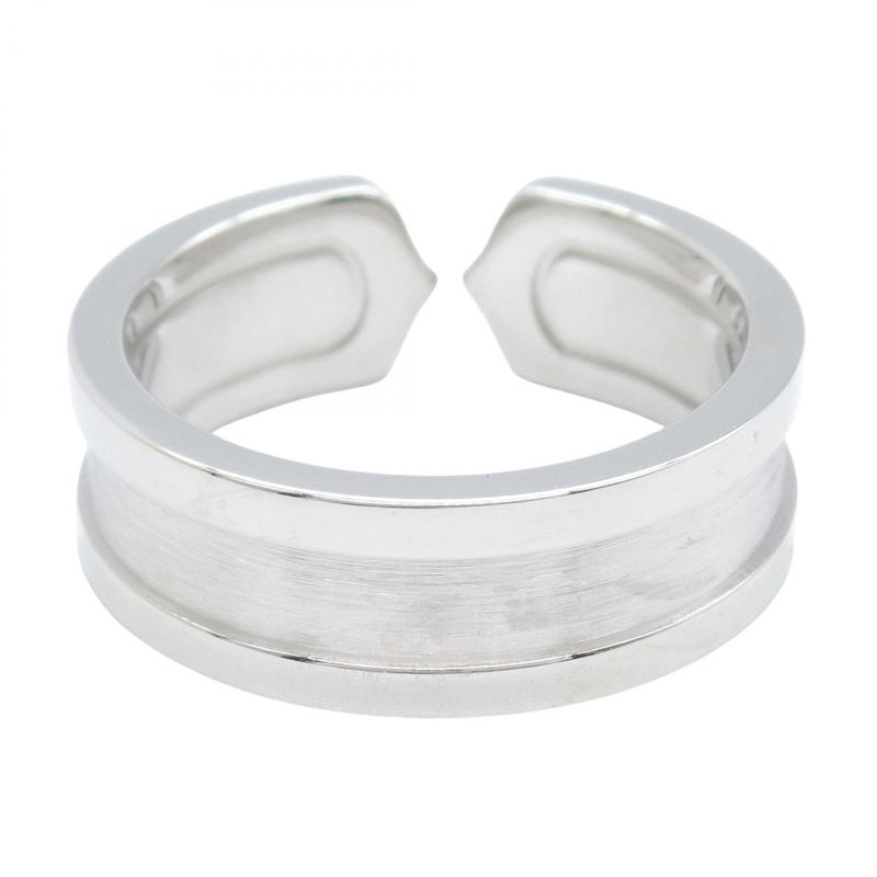 Cartier Ring C2 Ring 18K White Gold (white Gold) C2 Ring Unisex Used A