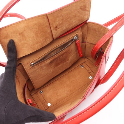 Bottega Veneta Handbag Mini The Arco 600606 Red Leather Maxi Intrecciato