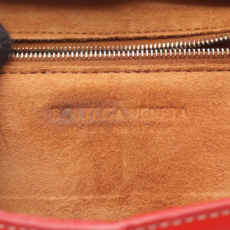 Bottega Veneta Handbag Mini The Arco 600606 Red Leather Maxi Intrecciato