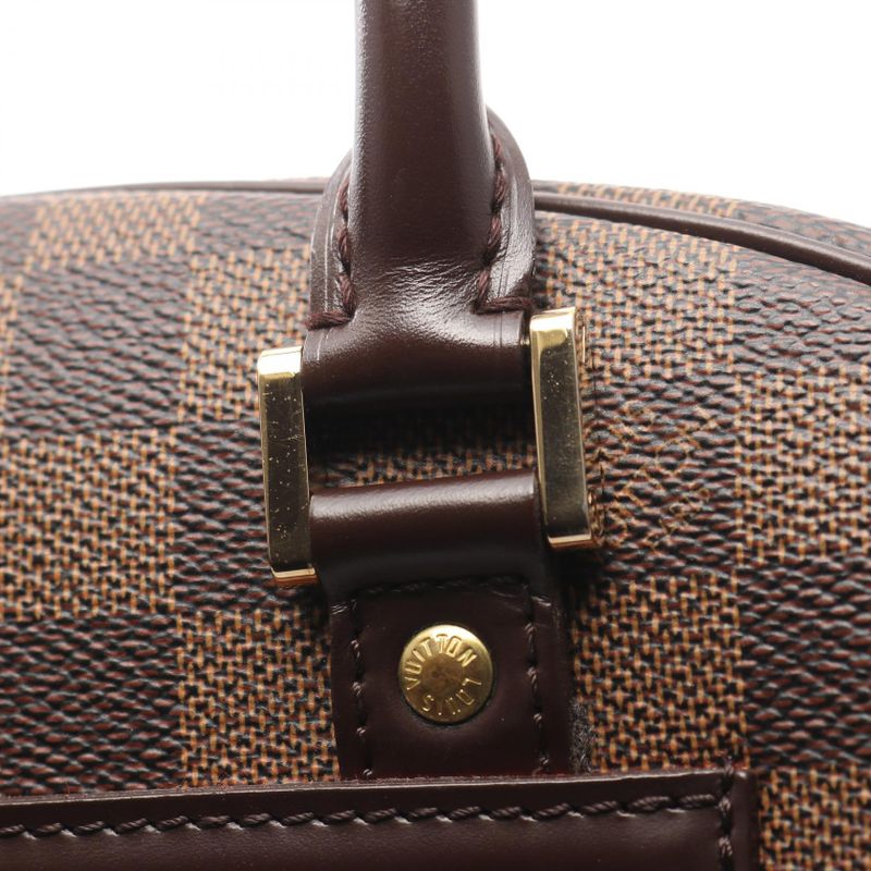 Louis Vuitton Handbag Nolita Damier Ebene N41445 PVC Coated Canvas Leather