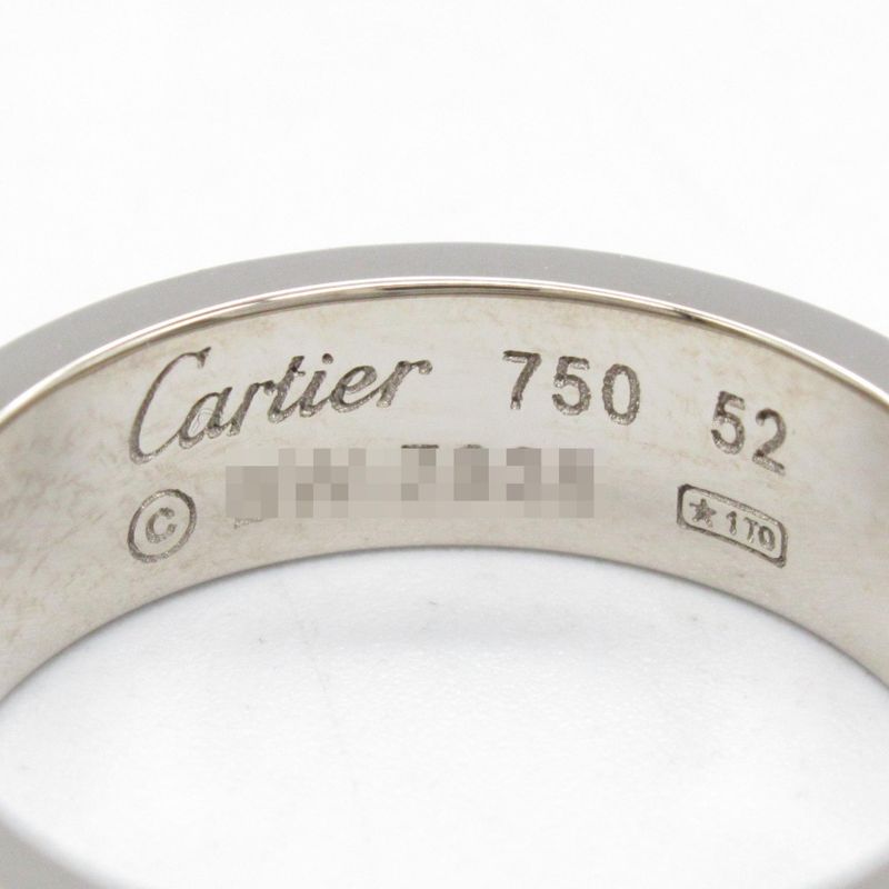 Cartier Ring Love Ring B4084700 18K White Gold (white Gold) Love Ring Unisex