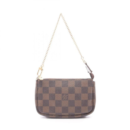 Louis Vuitton Handbag Mini Pochette Accessory N58009 PVC Coated Canvas Leather