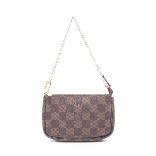 Louis Vuitton Handbag Mini Pochette Accessory N58009 PVC Coated Canvas Leather