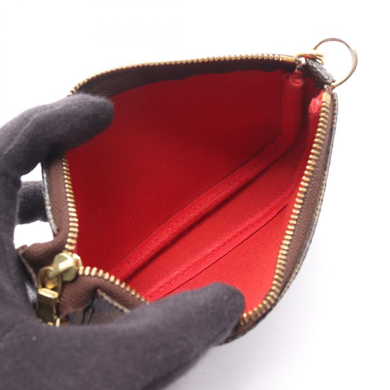 Louis Vuitton Handbag Mini Pochette Accessory N58009 PVC Coated Canvas Leather