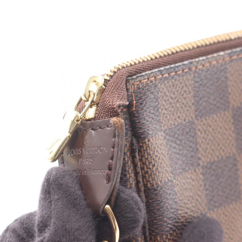 Louis Vuitton Handbag Mini Pochette Accessory N58009 PVC Coated Canvas Leather