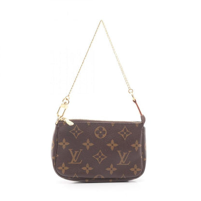 Louis Vuitton Handbag Mini Pochette Accessory M58009 PVC Coated Canvas Leather