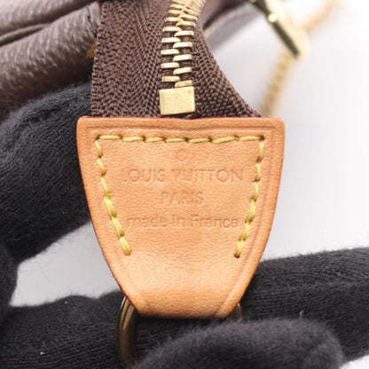 Louis Vuitton Handbag Mini Pochette Accessory M58009 PVC Coated Canvas Leather