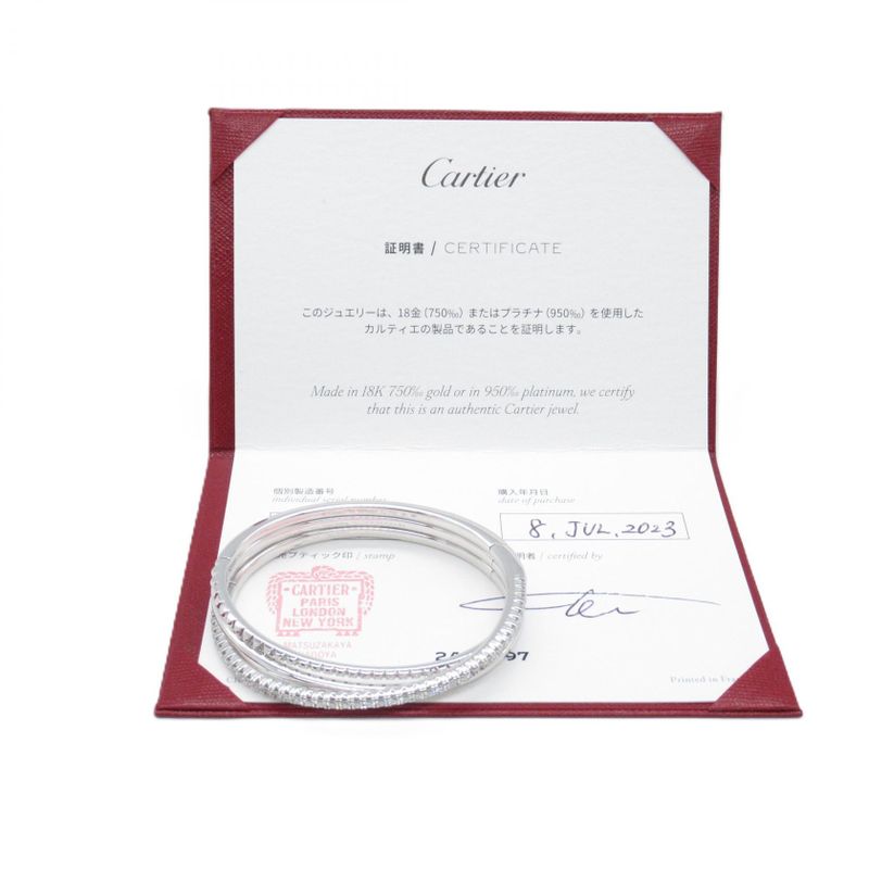 Cartier Bracelet Etancel Diamond Bracelet Arm Circumference 16cm (6.30in) 18K