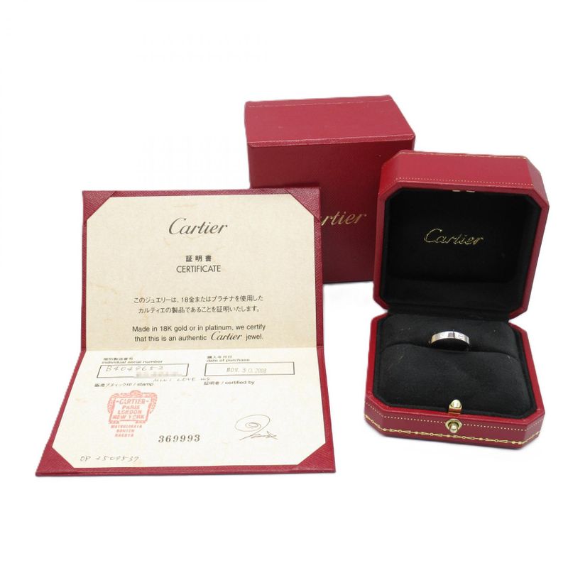 Cartier Ring Mini Love Ring B4085100 18K White Gold (white Gold) Mini Love Ring