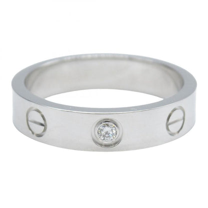 Cartier Ring ・ring Mini Love Ring 1PD B4050550 18K White Gold (white Gold)