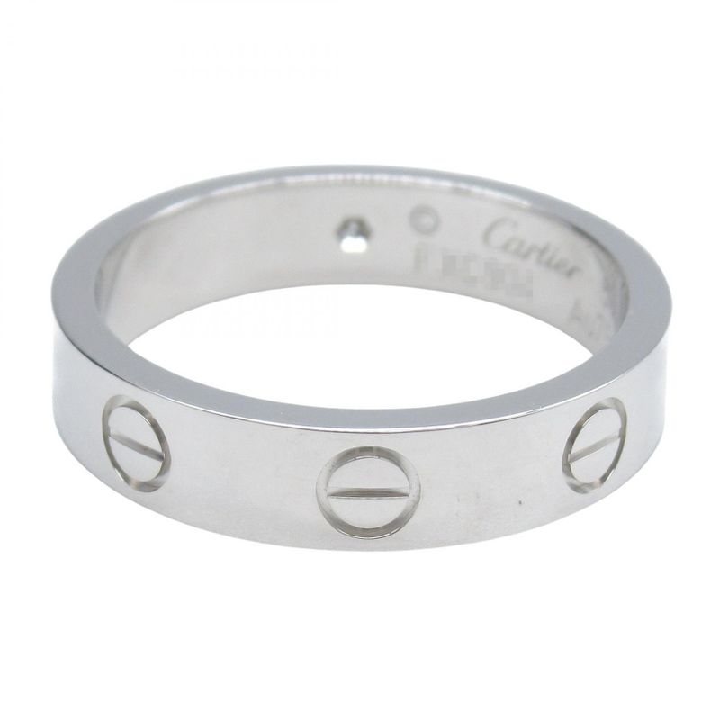 Cartier Ring ・ring Mini Love Ring 1PD B4050550 18K White Gold (white Gold)