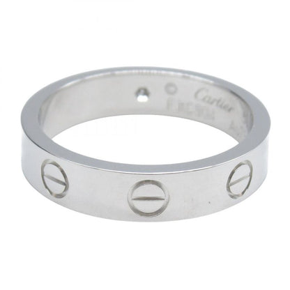 Cartier Ring ・ring Mini Love Ring 1PD B4050550 18K White Gold (white Gold)