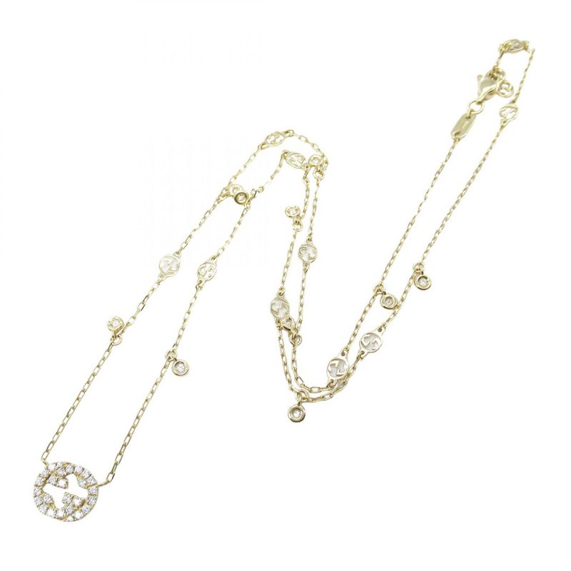 Gucci Necklace Interlocking Diamond Necklace Neck Circumference~42.5cm (16.73in)