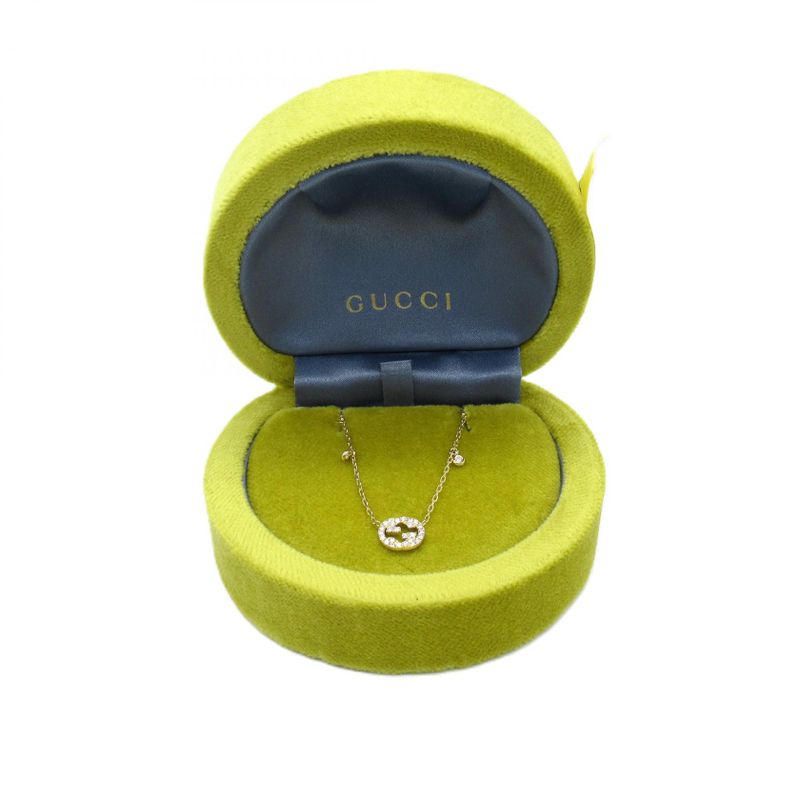 Gucci Necklace Interlocking Diamond Necklace Neck Circumference~42.5cm (16.73in)
