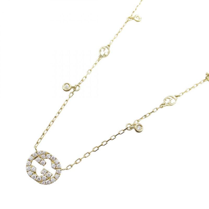 Gucci Necklace Interlocking Diamond Necklace Neck Circumference~42.5cm (16.73in)