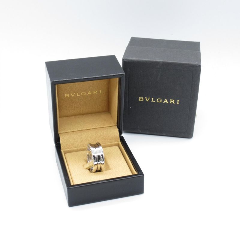 Bvlgari Ring B-zero1 Ring 3 Band 346583 18K White Gold (white Gold) B-zero1