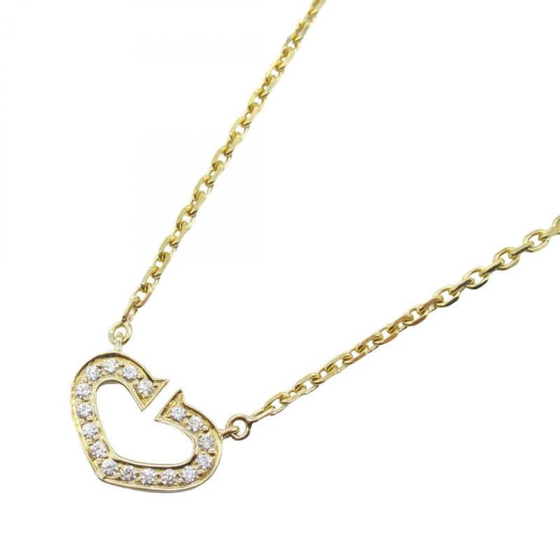 Cartier Necklace C Heart Diamond Necklace B7008200 Neck Circumference 39cm