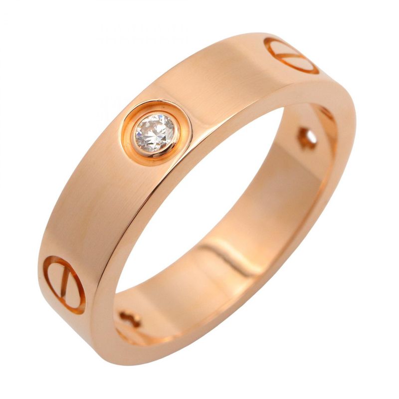 Cartier Ring Love Ring 3PD B4032400 18K Pink Gold (pink Gold) Diamond Love Ring