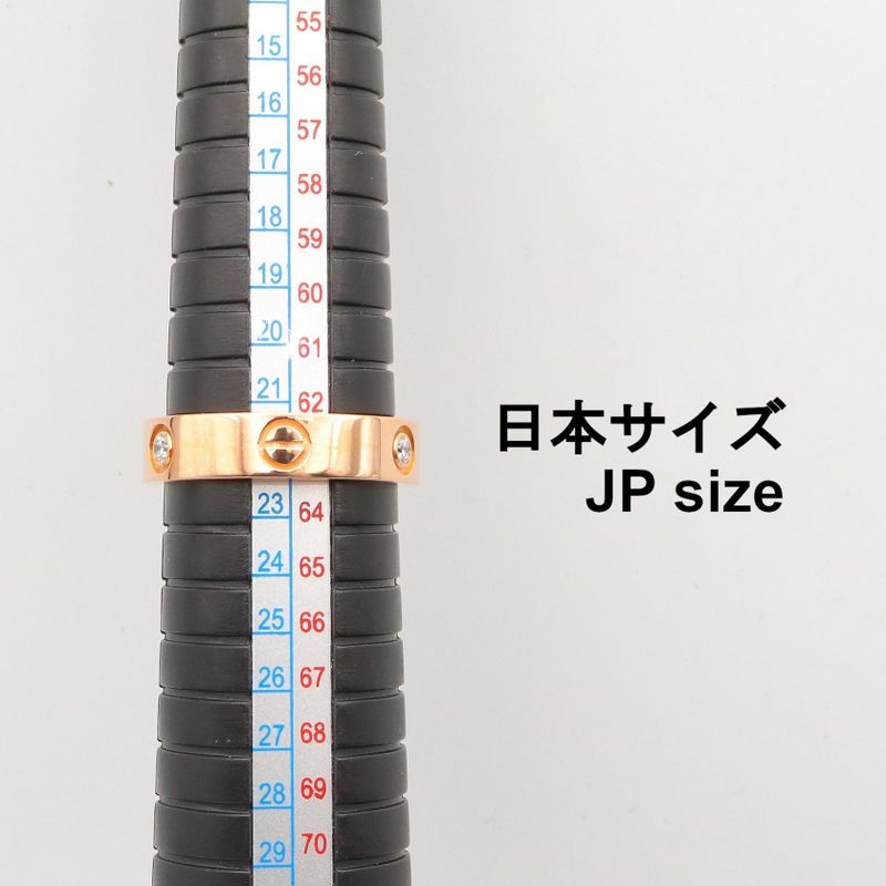 Cartier Ring Love Ring 3PD B4032400 18K Pink Gold (pink Gold) Diamond Love Ring