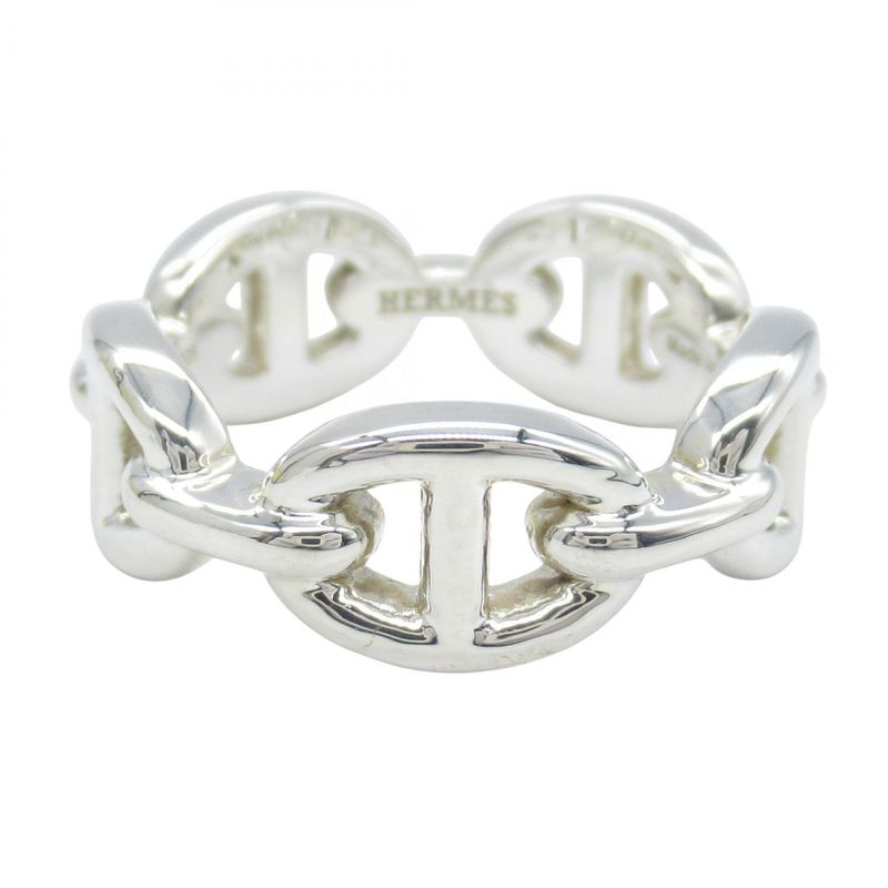 Hermes Ring ・ring Enchene PM Ring Silver 925 Enchene PM Ring Women's Used A
