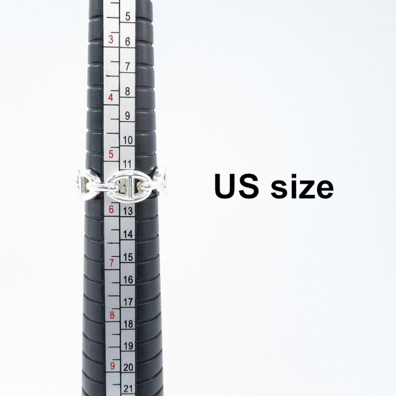 Hermes Ring ・ring Enchene PM Ring Silver 925 Enchene PM Ring Women's Used A