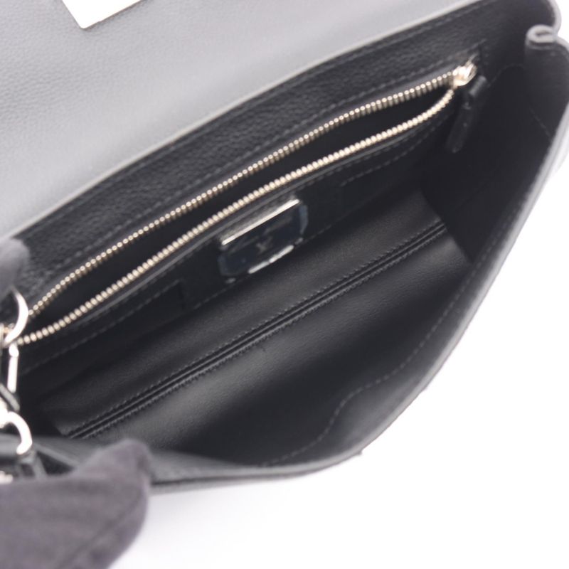 Louis Vuitton Second Bag Clutch Bag Georges M11579 Noir Black Leather Georges