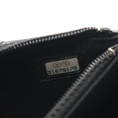 Chanel Shoulder Bag Matelasse Pearl Chain Ap1838 Black Lambskin (sheep Leather)