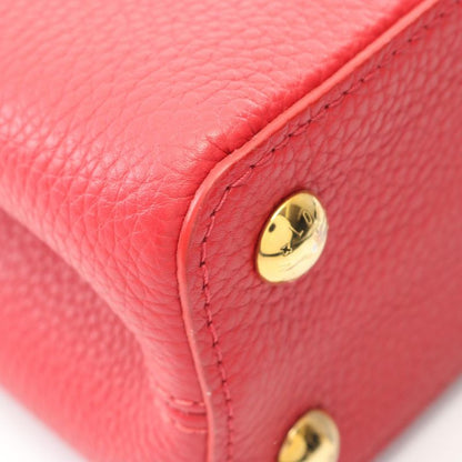 Louis Vuitton Handbag Capucines BB Ruby N92039 Ruby Leather Exotic Cles